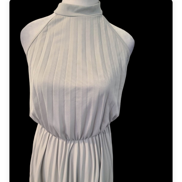 COPY - Blue Maxi Gown with Open Cut Out Back - Picture 5 of 7